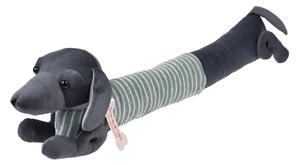 Paraspifferi per porta verde/grigio 17x76 cm Sausage Dog – Rex London