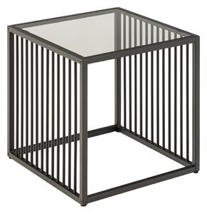 Tavolo contenitore con piano in vetro 40x40 cm Strington - Actona