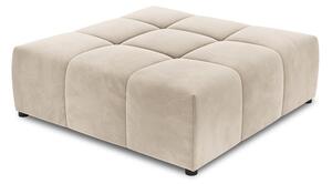 Poggiapiedi beige con rivestimento in velluto Rome Velvet – Cosmopolitan Design