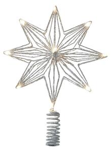 Decorazione luminosa argentata con alimentazione a batteria Chloe – Sirius