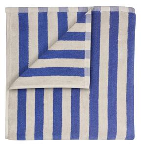 Asciugamano tipo terry blu/color crema in cotone organico 70x140 cm Arto – Blomus