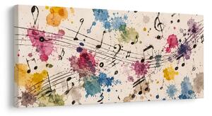 Quadro su tela – Melodia in stile acquerello
