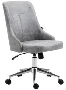 Sedia da Ufficio Operativa 56x63x85-95 cm in Tessuto in Microfibra Grigio