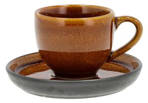 Tazzina per espresso color ambra in ceramica 70 ml Gastro Black/Amber – Bitz