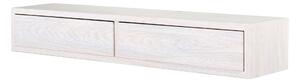 Mensola da Parete con 2 Cassetti 88,2x13,4x20 cm in Fibra di Legno Domino Rovere Imperiale