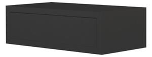 Mensola da Parete 1 Cassetto 45x13,4x23,7 cm in Fibra di Legno Lego Maxi Nero
