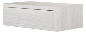 Mensola da Parete 1 Cassetto 45x13,4x23,7 cm in Fibra di Legno Lego Maxi Rovere Sbiancato