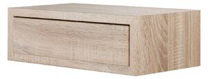 Mensola da Parete 1 Cassetto 45x13,4x23,7 cm in Fibra di Legno Lego Maxi Rovere Sagerau