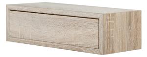 Mensola da Parete 1 Cassetto 45x13,4x20 cm in Fibra di Legno Lego Rovere Sagerau