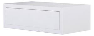 Mensola da Parete 1 Cassetto 45x13,4x23,7 cm in Fibra di Legno Lego Maxi Bianco