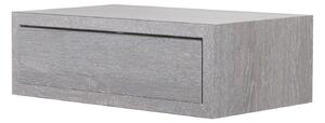 Mensola da Parete 1 Cassetto 45x13,4x23,7 cm in Fibra di Legno Lego Maxi Rovere Grigio New