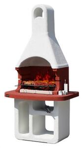 Barbecue In Muratura A Legna Aperto Con Ripiano 125x64x110 Agadir Sarom