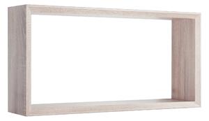 Mensola Cubo da Parete 70x35x15,5 cm in Fibra di Legno Artù Rovere Sagerau