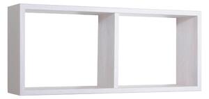 Mensola Rettangolare 2 Scomparti da Parete 70x30x15,5 cm in Fibra di Legno Morgana Rovere Imperiale