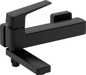Wall-mounted bathtub mixer - with folding spout