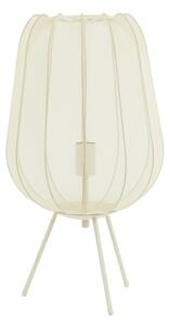 Lampada da tavolo color crema con paralume in tessuto (altezza totale 60 cm) Plumeria – Light & Living