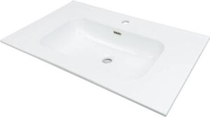 Ceramic recessed washbasin - 80 cm