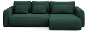Divano angolare verde allungabile/con contenitore (con penisola a destra/con chaise lounge) Kapua – Makamii