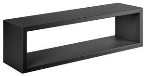 Mensola da Parete 60x18x15,5 cm in Fibra di Legno Regolo Nero