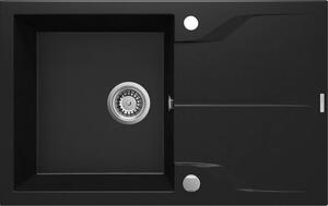 1-bowl granite sink with drainer