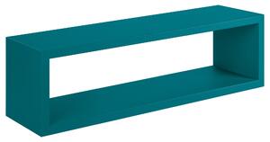 Mensola da Parete 60x18x15,5 cm in Fibra di Legno Regolo Blu Atollo