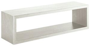 Mensola da Parete 60x18x15,5 cm in Fibra di Legno Regolo Rovere Sbiancato