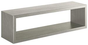 Mensola da Parete 60x18x15,5 cm in Fibra di Legno Regolo Rovere Grigio New