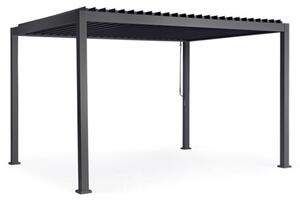 Pergola Bioclimatica 3x4 In Alluminio Con Lamelle Orientabili Antracite Pacific Bizzotto - Bizzotto
