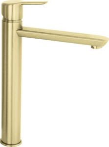 Rubinetto da lavabo in ottone dorato alto Deante - Eco Design