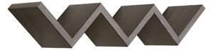 Mensola da Parete Libreria Zigzag 56x15,5 cm in Fibra di Legno Saetta Rovere Scuro