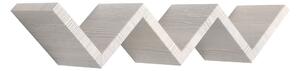 Mensola da Parete Libreria Zigzag 56x15,5 cm in Fibra di Legno Saetta Rovere Grigio