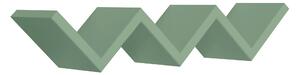 Mensola da Parete Libreria Zigzag 56x15,5 cm in Fibra di Legno Saetta Verde Acqua Marina