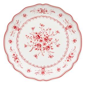 Piatto da dolce rosso/bianco in gres ø 21 cm Vila – Costa Nova