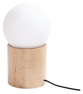 Lampada da tavolo bianca/di colore naturale con paralume in vetro (altezza totale 21 cm) Surtur – Sollux