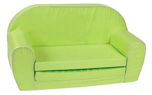 Divano Sofà per Bambini 80x31x50 cm in Tessuto Cotone Verde