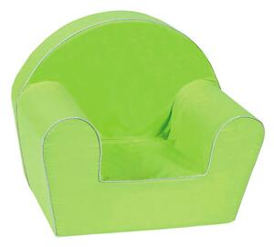 Poltroncina per Bambini 42x31x50 cm in Tessuto Cotone Verde