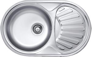 1-bowl steel sink with drainer