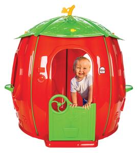Casetta Gioco per Bambini 141x141x142 cm Fragola in Plastica