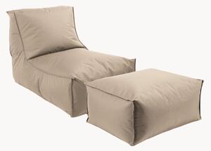 Poltrona sacco da esterno con pouf Der Sundowner