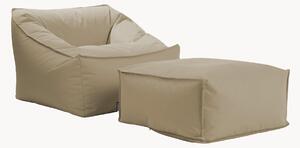 Poltrona sacco da esterno con pouf Der Sunnyboy
