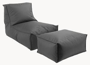 Poltrona sacco da esterno con pouf Der Sundowner