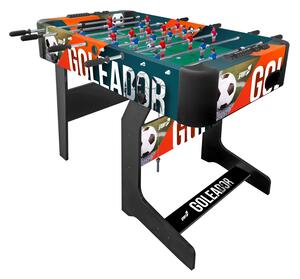 Calciobalilla Pieghevole con Aste Telescopiche 122x61x80 cm in Mdf
