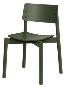 Sedia da pranzo verde impilabile Wem – noo.ma
