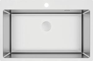 Steel sink single-bowl