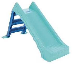 Scivolo Pieghevole per Bambini 59x126x71 cm con Deviatore Acqua per Acquascivolo