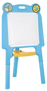 Lavagna per Bambini 53x67x119 cm con Portapenne Azzurra