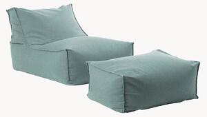 Poltrona sacco da esterno in olefina con pouf Der Sundowner