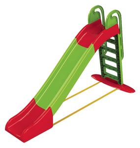 Scivolo per Bambini 240x149 cm in Plastica Rosso e Verde