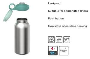 Thermos da bambini blu/argentato in plastica 500 ml Campus – Mepal