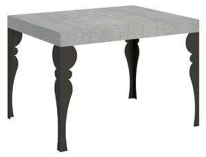 Tavolo Allungabile 120-204x80x77 cm Paxon Cemento e Antracite